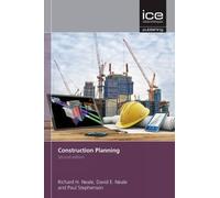 Paul Stephenson David Neale Richard H Neale Construction Planning (Tascabile)