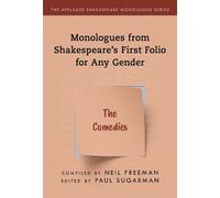 Paul Sugarman Comedies,The (Tascabile) Applause Shakespeare Monologue Series