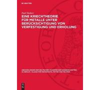 Paul Täubert Eine Kriechtheorie Für Metalle Unter Berücksicht (Copertina rigida)