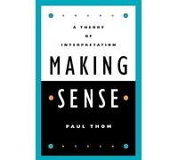 Paul Thom Making Sense (Tascabile)
