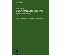 Paul Tillich Die Frage nach dem Unbedingten (Copertina rigida)