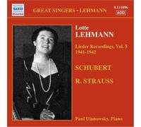 Paul Ulanowsky Great Singers: Lieder Recordings Vol. 5 1941 - 1942 (CD) Album
