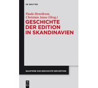Paula Henrikson Geschichte der Edition in Skandinavien (Copertina rigida)