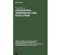 Paula Hertwig Anpassung, Vererbung Und Evolution (Copertina rigida)