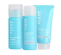 Paula's Choice Clean Clear Regular Regole Kit di viaggio dell'acne 2% acido salicilico e 2,5% di perossido di benzoillo per arrossamento dell'acne Re