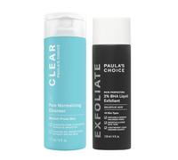 Paula's Choice Detergi + Illumina - CLEAR Detergente Viso e 2% BHA Esfoliante Liquido - Rimuove le Impurità Che Ostruiscono i Pori e i Punti Neri - con Acido Salicilico - Pelle Mista o Grassa