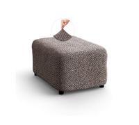 PAULATO - Copri pouf in Microfibra con Fantasia, Tessuto Bielastico Antigraffio Lavabile in Lavatrice, Certificato OEKO-TEX, Disegno Venezia Marrone - Made in Italy