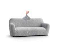 PAULATO - Copridivano 3 Posti in Microfibra con Fantasia, Tessuto Bielastico Antigraffio Lavabile in Lavatrice, Certificato OEKO-TEX, Disegno Venezia Grigio - Made in Italy