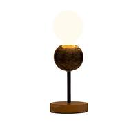 Pauleen 48191 Marble Dream Lampada da tavolo max. 20 Watt Nero, Legno Marmo, Legno E27