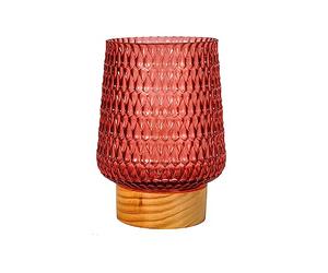 Pauleen 48307 Lampada da Tavolo LED Mobile Rose Glamour Timer Batteria Rosa Opaco 0.8 W