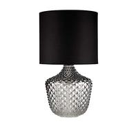 Pauleen Brilliant Jewel 48102 max. 20W E27 lampada cristallo opaco/nero luce da tavolo 230V vetro/tessuto, Pendant light