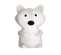 Pauleen Fox 48041 Night Luce Notturna Volpe per Bambini con Batteria LED Lampada per cameretta con Cambio di Colore in Silicone Senza BPA