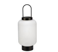 Pauleen Paulmann 48253 Lanterna a LED Mobile Glow IP44 con timer, batteria inclusa 1x0,2 Watt per esterni, finitura satinata, Vetro nero, Materiale plastico, Metallo, 2700 K
