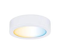 Paulmann 99952 Lampada per mobili LED Clever Connect Spot Disc Tunable 12V Tonda incl. 1x2,1 Watt dimmerabile Bianco Opaco plastica 2700-6500K 2.1 W, Chrome Matt, White matt