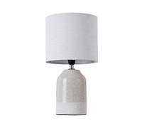 Pauleen Sandy Glow 48022 Tavolo Max. 20W E14 Lampada da Comodino Beige Bianco 230V Ceramica/Tessuto Senza Lampadina