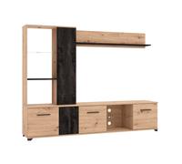PAULIE - parete attrezzata soggiorno quattro ante moderna minimal in legno