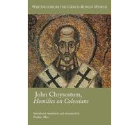 Pauline Allen John Chrysostom, Homilies on Colossians (Tascabile)