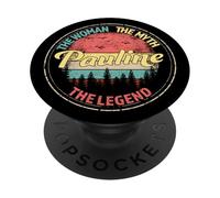Pauline La Donna Il Mito La Leggenda Nome Personalizzato PopSockets PopGrip Adesivo