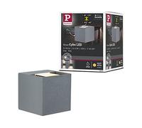 Paulmann 18000 Parete Plafoniera Led Cybo Rettangolare 2 x 3 W Grigio 80 x 80 mm