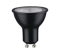 Paulmann 28754 Lampadina LED riflettore RAL 9004 lampadina dimmerabile da 7 Watt nero opaco luce efficiente bianco neutro 4000 K GU10