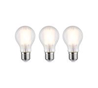 Paulmann 29092 Lampadina a filamento LED 230V bulbo E27 confezione da 3 3x9W 3x1055lm 60mm opaco vetro 2700K - bianco caldo