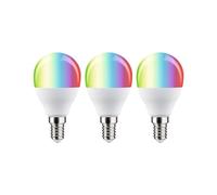 Paulmann 29154 Lampadina standard 230V Smart Home Zigbee LED goccia E14 3x470lm 3x5W RGBW+ dimmerabile opaco set