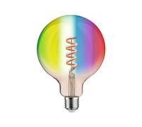 Paulmann 29162 Lampadina a filamento 230V Smart Home Zigbee LED Globe G125 E27 470lm 6,3W RGBW+ dimmerabile dorato