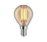 Paulmann 29190 1879 Lampadina a filamento 230V 3-Step-Dim lampadina LED a goccia E14 3 Step Dim 450lm 4,9W 1800K dimmerabile dorato