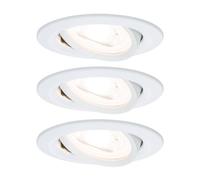 Paulmann Faretto Nova da 3, rotondo, orientabile e dimmerabile, bianco Paulmann