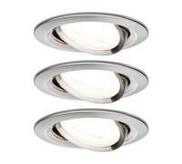 Paulmann 3 faretti Nova rotondi orientabili/ dimmerabili, ferro Paulmann