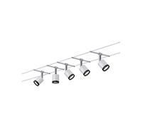 Paulmann 3981 Sistema cavo TubeLED 5x4W Bianco/Nero/ Cromo 230/12V plastica