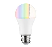 Paulmann 50124 Lampadina LED forma standard Smart Home Zigbee RGBW 9,3 Watt a risparmio energetico dimmerabile opaco 2700 K E27
