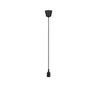 Paulmann 50381 Lampada a sospensione Neordic Ketil max. 20 Watt lampada da soffitto nero silicone, plastica, apparecchio a sospensione E27