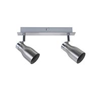 Paulmann 666.87 Plafoniera Lampada Soffitto Led Lampada Faretto da Soffitto, Spotlight Meli Max 2 x W Gu10 230 V In Metallo Nichel Satinato