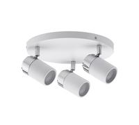 Paulmann 66712 Spotlight Zyli Ip44 Rondell Max 3 x 10 W, Metallo, Gu10, Bianco, Cromato, 25 x 25 x 11 cm