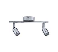 Paulmann 66748 Proiettore a soffitto Carolina IP44 GU10 230V max 2x10W dimmerabile cromo a due fiamme Spotlight