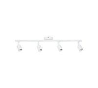 Paulmann 66754 Faretto Carolina a 4 luci Max. 4x10 Watt plafoniera Bianco Opaco Spot Metallo GU10, 4 unità