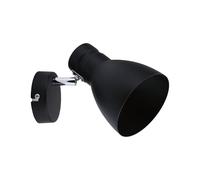 Paulmann 66759 Faretto Davy a 1 Luce, Max. Plafoniera da 20 Watt, in Metallo, E27, Colore: Nero, 1 pezzo