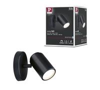Paulmann Zyli lampada da parete 1x10 W nero 66774