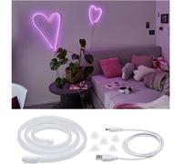 Paulmann 70561 Striscia LED 1m Neon Rosa Pieghevoli USB Spina Facile Montaggio
