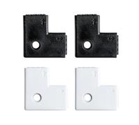 Paulmann 70599 Yourled Connettore Angolare a 90°, Per Led, Confezione da 4 Pezzi, In Plastica, Bianco/Nero