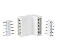PLM 70615 - Connettore angolare per strisce LED MaxLED, confezione da 4 pezz