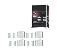 Paulmann 70615 Maxled Set di 4 Connettori Angolari Per Strisce Led Bianche, con 8 Connettori Per Angoli Interni Ed Esterni, Plastica