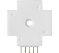 Paulmann 70617 Connettore a X MaxLed Per Strisce Led, 4 Possibilità di Collegamento, Sistema a Innesto, Bianco