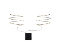 Paulmann 707.01 Function Mobil Strip 2 x 80 cm Bianco Caldo 1.2 W 9 V 6Lr61 Bianco Metallo/Plastica, Led Striscia di Luce Tubo