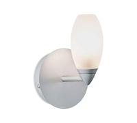 Paulmann 70838 Applique Carina lampada da parete max. 28 Watt IP44 cromo opaco, satinato lampada per soggiorno metallo, vetro lampada per corridoio G9