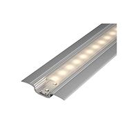 Paulmann 70855 - Diffusore profilo step, 100 cm, canali LED in alluminio anodizzato, listello satinato, strisce in plastica