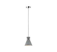 Paulmann 70890 Lampada a sospensione Verve max. 20 Watt Lampadario protezione contro gli spruzzi d’acqua IP44 calcestruzzo, metallo E27