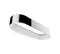 Paulmann 70948 Plafoniera LED applique Agena, 1x20 Watt IP44 dimmerabile cromo, bianco opaco lampada da soggiorno alluminio, acciaio legato 2700 K