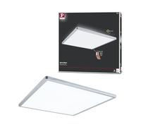 Paulmann Atria Shine Lampada da soffitto LED quadrato, cromo opaco - 42 x 42 cm - 4.000 K - dimmerabile a passi